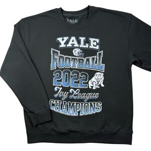 Yale University Bulldogs Football 2022 Ivy League Champs Crewneck Sweatshirt L